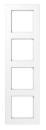 Jung AF584BFWW Rahmen 4-fach, Serie A, alpinweiss, A-Flow